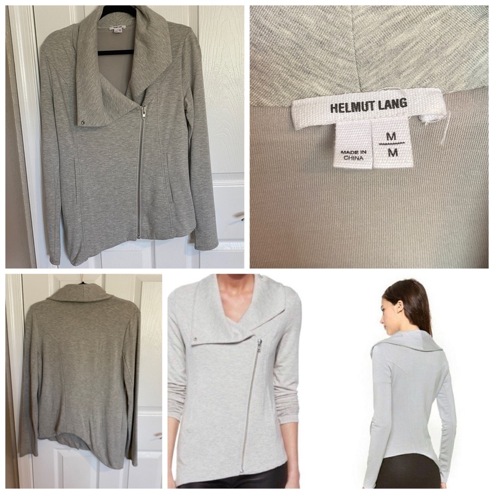 Helmut Lang Gray Zip Up